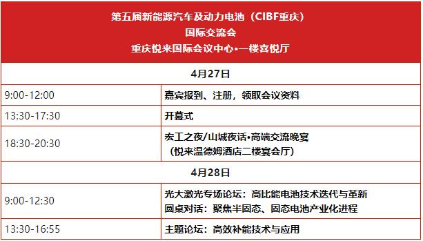 参会攻略 | 欢迎参加第五届新能源汽车及动力电池（CIBF2024重庆）国际交流会